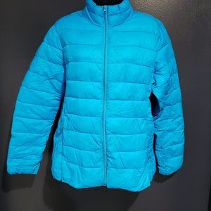 a.n.a. a new approach women's blue puffer coat